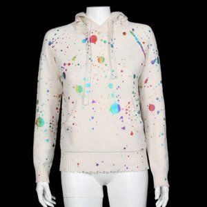 PRVLG Threads of Privilege Rainbow 100% Cashmere Hoodie Womens XS $395.00 - 184